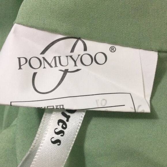 FORMAL PARTY SZ 10 L sage green wedding formal party bridesmaid maxi dress B101 - Picture 7 of 7